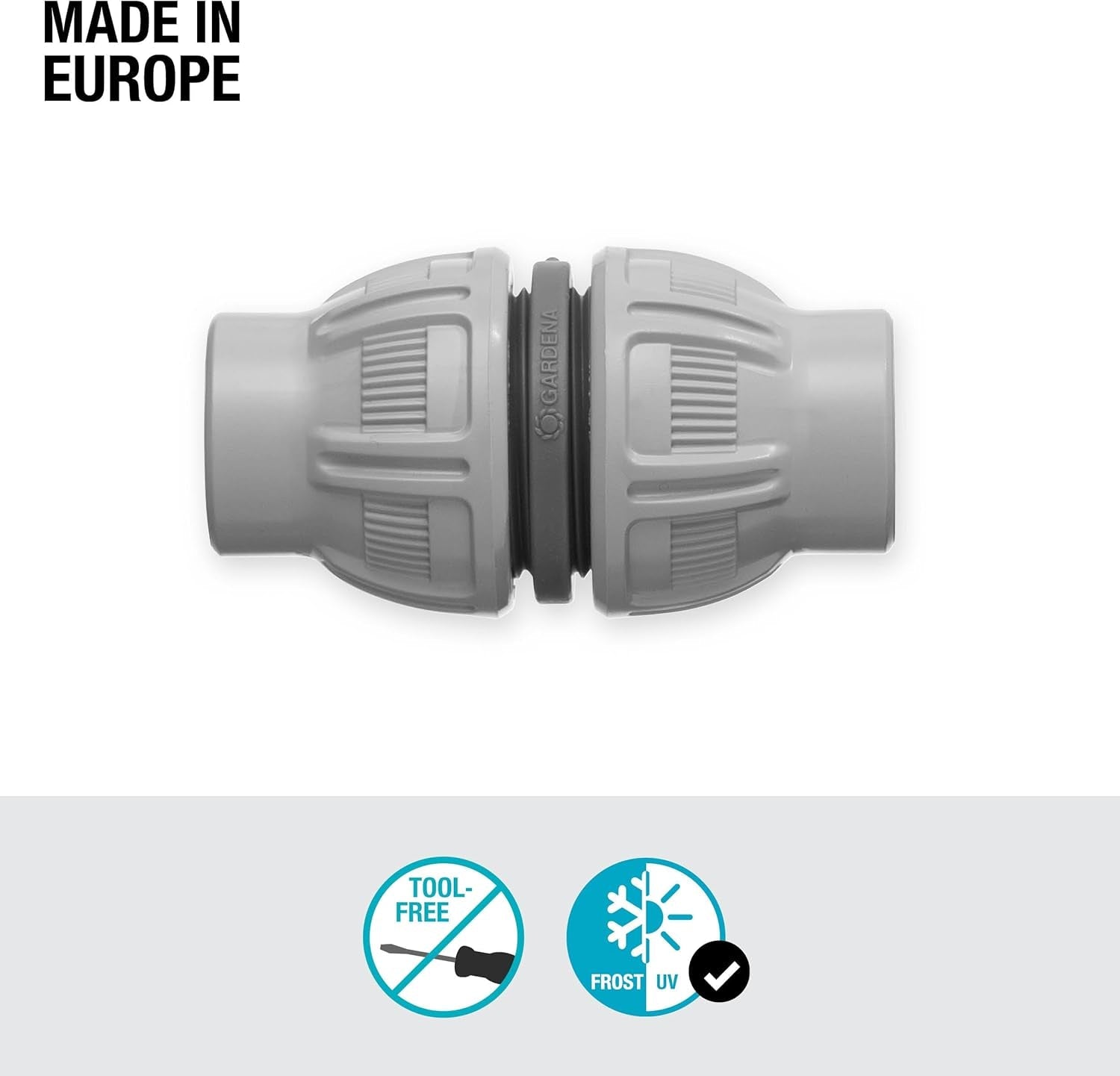 Reparator Gardena Liano 1/2 inch: Conexiune practică a două capete de furtun Liano, reparare durabilă a furtunurilor textile deteriorate, rezistent la îngheț și UV (18230-20)