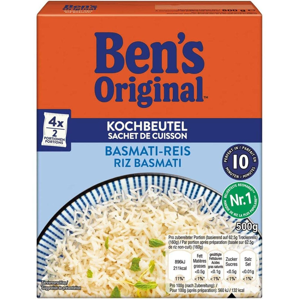 BEN'S ORIGINAL™ Riz basmati à bouillir en sachet 500g