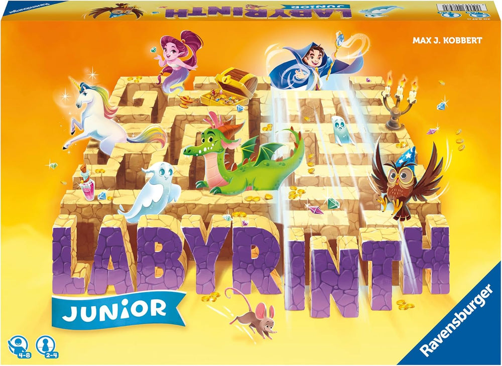 Ravensburger Jeu pour Enfants 20847 - Labyrinthe Junior - Classique familial pour les tout-petits, jeu à partir de 4 ans - Jeu de société adapté à 2 à 4 joueurs, édition Junior