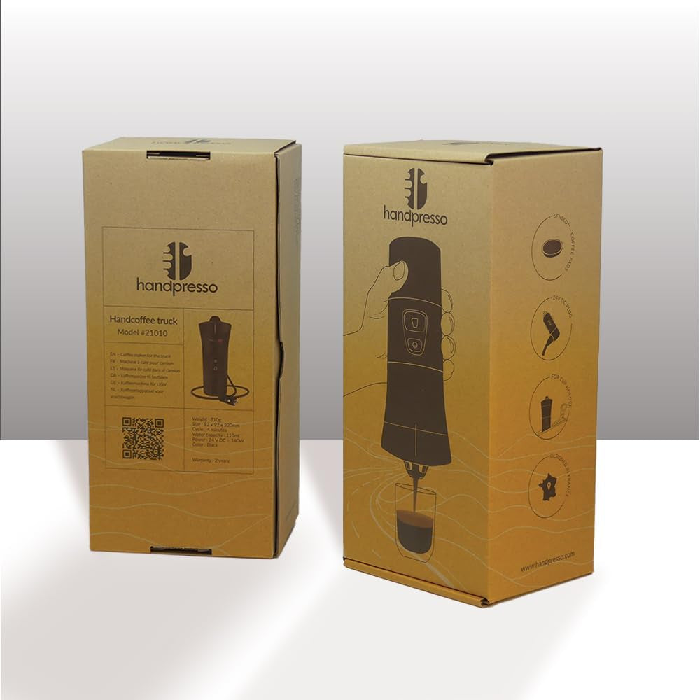 Handpresso - Camion café à main 21010 | Machine à expresso avec capsules Senseo pour camions 24V | Machine à expresso pour camion 24 V, machine à expresso à capsules de voyage | Machine à expresso pour camion 24 V pour les voyages