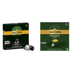 Capsules de café Espresso Ristretto, Intensité 12 sur 12 & Capsules de café café crème, 200 capsules compatibles Nespresso, 10er Pack, 10 x 20 Getränke, 1040 g
