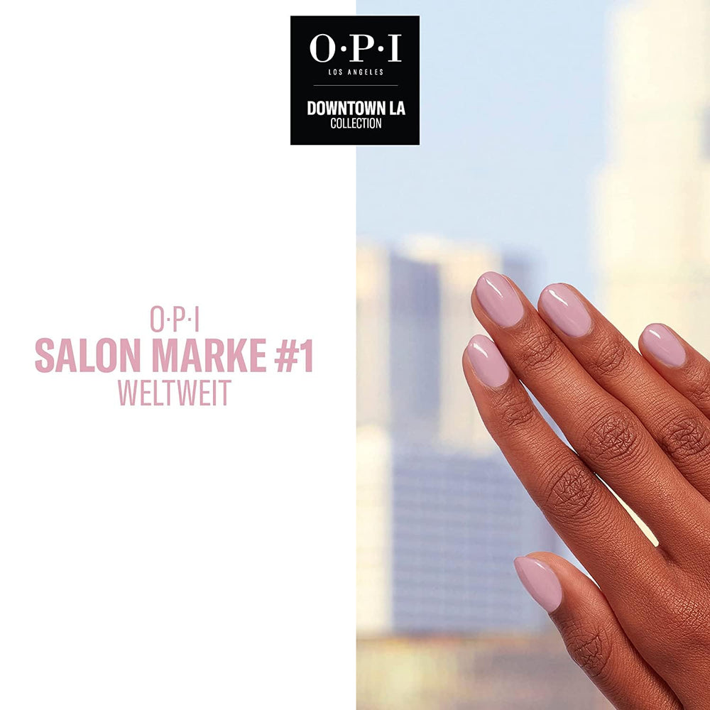 OPI Downtown LA Collection - Vernis à ongles (Rose sur toile - Tenue jusqu'à 7 jours - Vernis à ongles longue durée avec un pinceau ProWide extra-large pour des ongles parfaits
