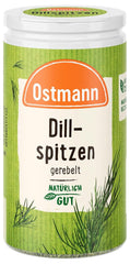 Ostmann Gewürze - Dillspitzen gerebelt | Idéal pour les salades de pommes de terre, les plats de poisson et la sauce moutarde 12,5 g in der Streudose