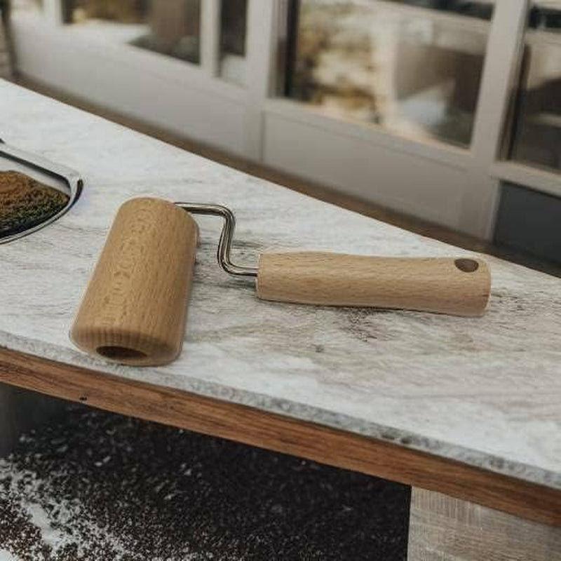 Fackelmann rouleau à pâtisserie, bois, 17 x 6,5 x 4 cm, marron