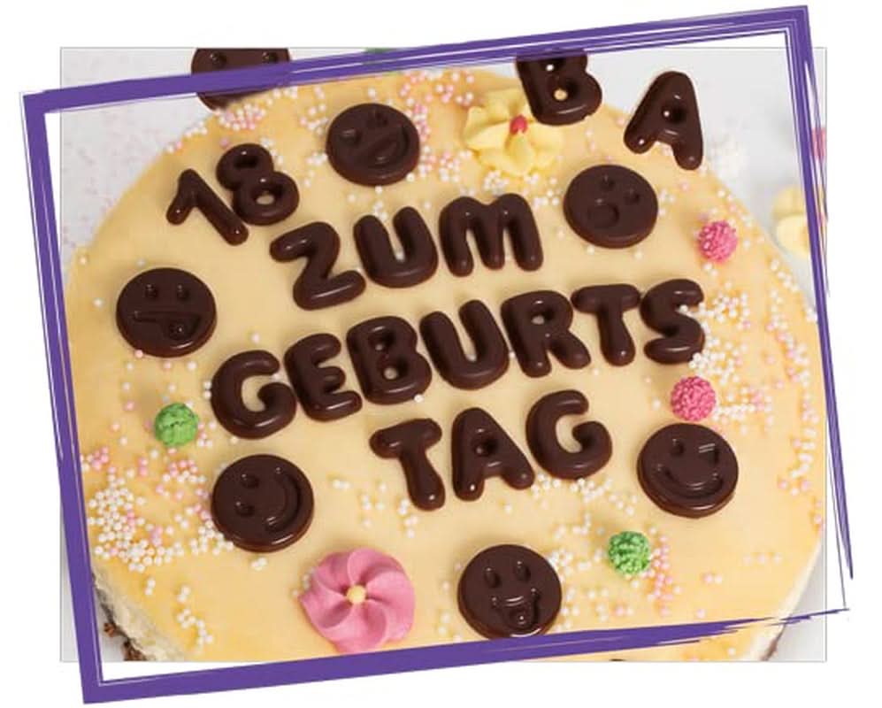 Günthart Backdecor, 90 pièces lettres, alphabet et chiffres en chocolat noir fin, 47 grammes Naty Shop