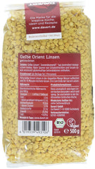 Lentilles jaunes orientales Davert (1 x 500 g) - Bio