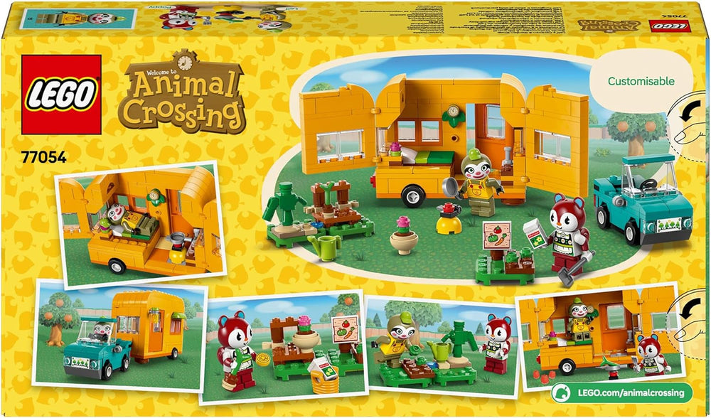 LEGO Animal Crossing La caravane et le jardin de Gerd - Jeu de rôle - Voiture pour enfants de 7 ans - Cadeau pour filles et garçons - Jeu vidéo avec figurines d'animaux 77054 Besuche den LEGO-Store