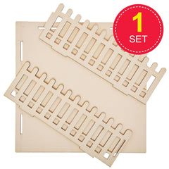 Baker Ross FN256 Mini maison de poupée de jardin en bois - 1 paquet de kit de maison de poupée pour enfants Kit d'artisanat