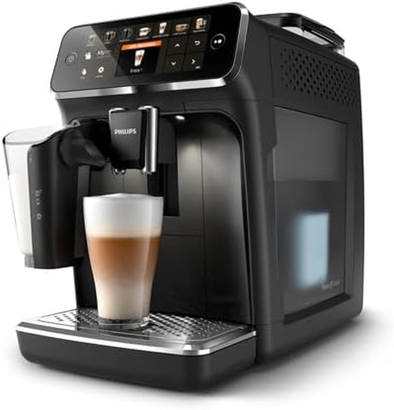 Machine à expresso Philips série 5400 – Profitez de 12 boissons, LatteGo à nettoyage rapide, écran TFT intuitif, réglages de café personnalisables, design de cuisine haut de gamme (EP5441/50)