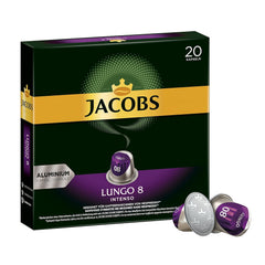 Capsules de café Lungo Intenso, intensité 8 sur 12, 10 x 20 tasses & Capsules de café Lungo Classico, intensité 6 sur 12, 20 capsules compatibles Nespresso®*, 10 x 20 tasses