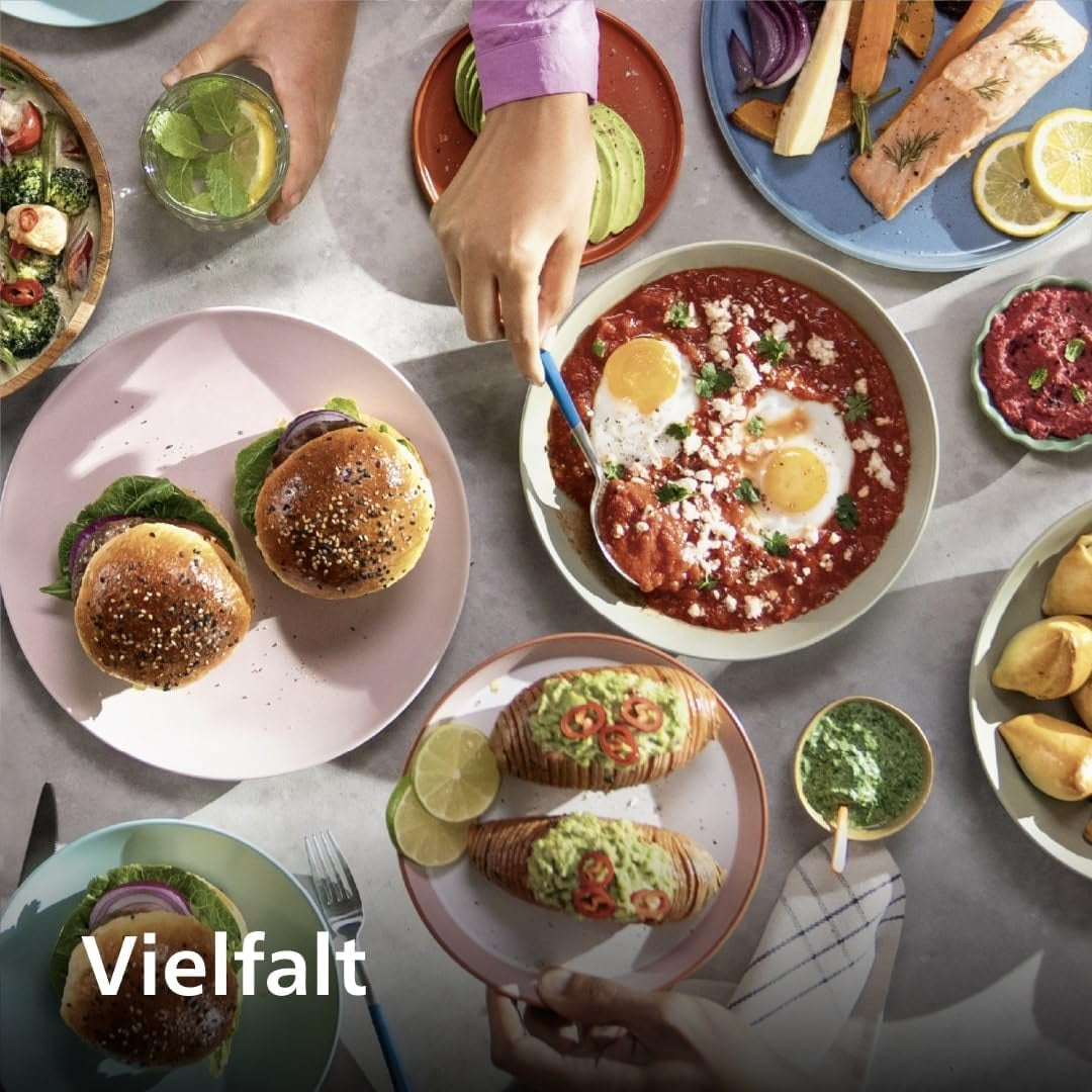 Philips Airfryer 3000 Series 6,2 L, Fenêtre de cuisson, 16 fonctions de cuisson en 1, Technologie Rapidair plus, Élimination des graisses, Application de recettes Homeid Appliances Naty Shop