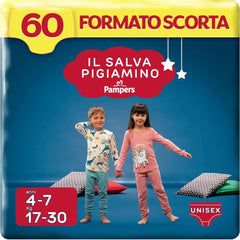 Pampers Il Salvapamino 8-12 ans, 54 couches, taille L/XL (27-43 kg) Mère et Enfant Naty Shop 4-7 ans, 60 couches, taille S/M (17-30 kg)
