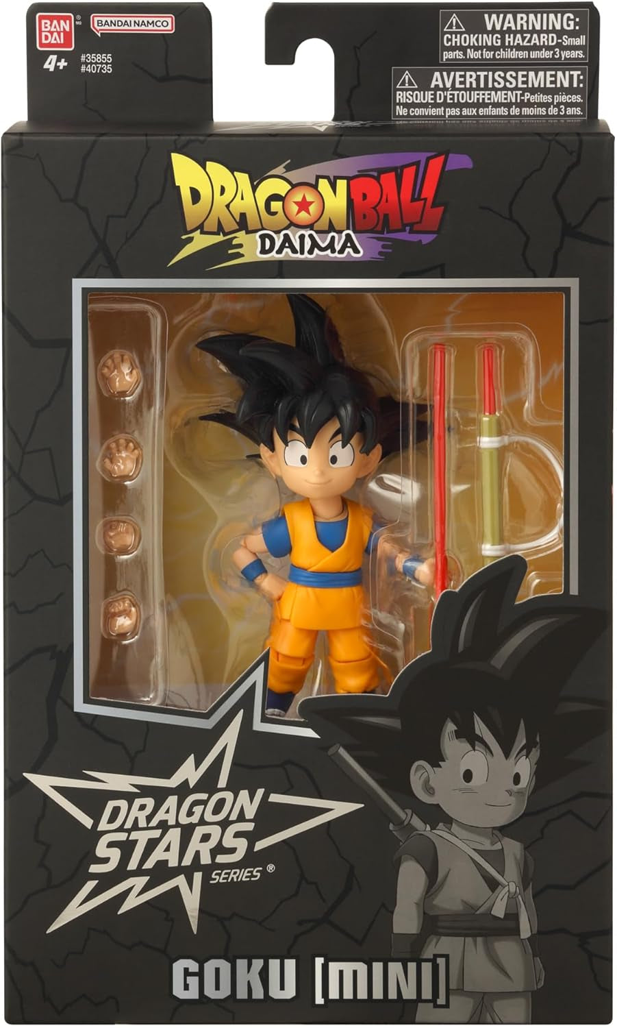 BANDAI - Dragon Ball Daima Kid Goku - Figurine Dragon Star 17 cm - Figurine Kid Goku avec Accessoires - Licence Officielle Dragon Ball - Figurine Mini Goku Mobile - Jouet à partir de 4 ans - 40735 Figurines Naty Shop