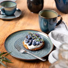 Villeroy & Boch Crafted Denim service de petit-déjeuner, 6 pièces, pour 2 personnes, bleu