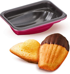 Lot de 3 madeleines Tefal Creabake J3079904 Rose