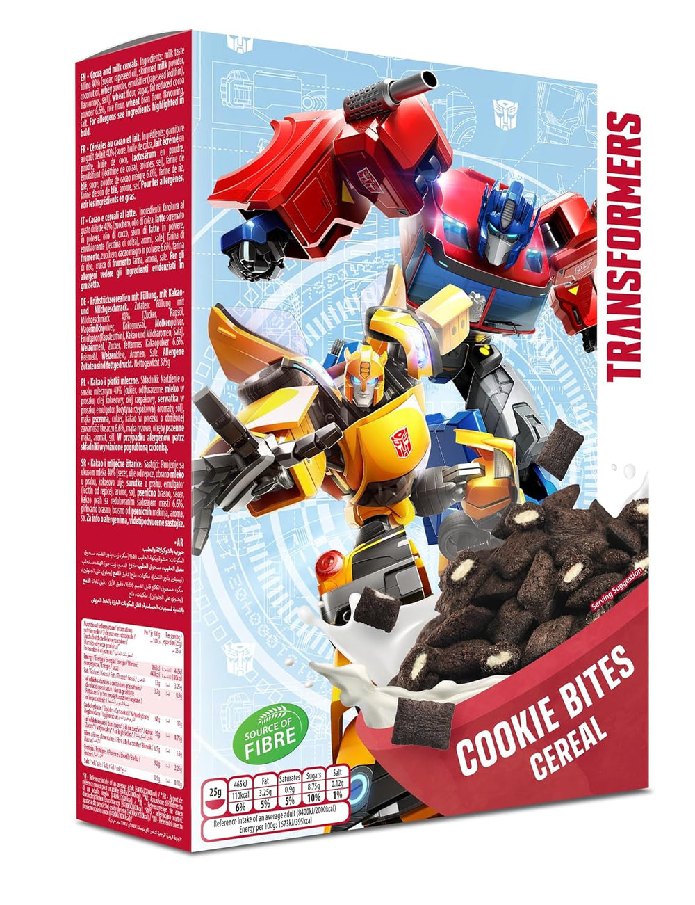 Peppa Pig Honey Loops Cereal, Knusprige Vollkorn Frühstückscerealien Mit Zugesetzten Vitaminen, 1Er Pack (1 X 375G) Cereale Naty Shop Transformers