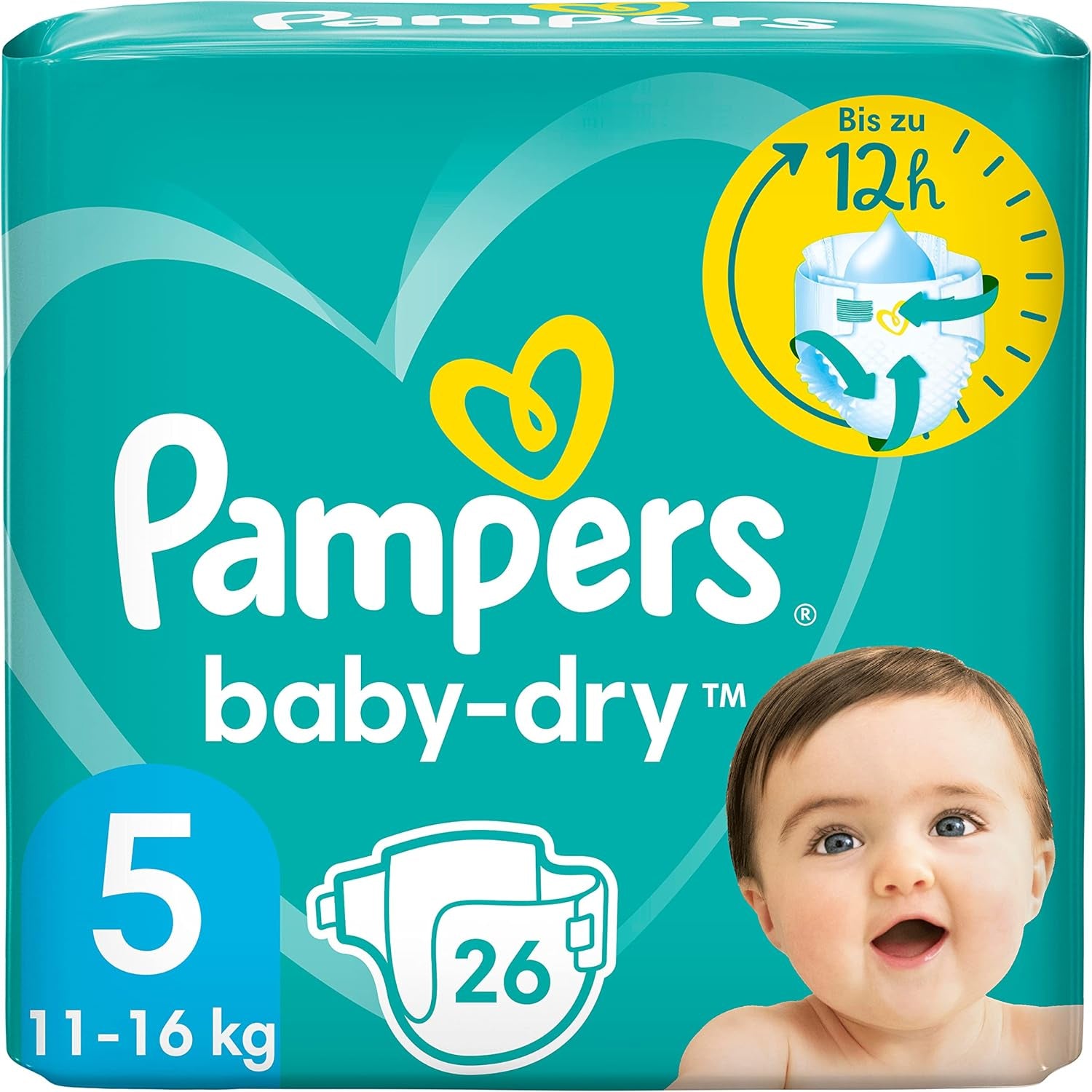 Couches Pampers 81657566 Pantalon Baby-Dry, blanc