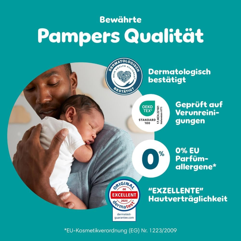 Couches Pampers Baby-Dry Puppy Patrol Edition, taille 5, 186 couches, 11 kg - 16 kg, protection contre les fuites jusqu'à 100 % et confort toute la nuit