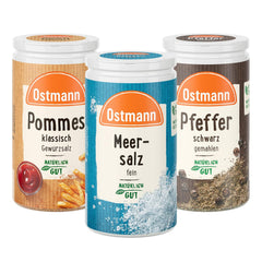 Ostmann Gewürze - gefülltes Gewürzregal mit 21 Gewürzdosen | Set aus Gewürze, Kräuter, Gewürzmischungen | zum Aufhangen | pour la Schranktür | Mange : 1 pièce