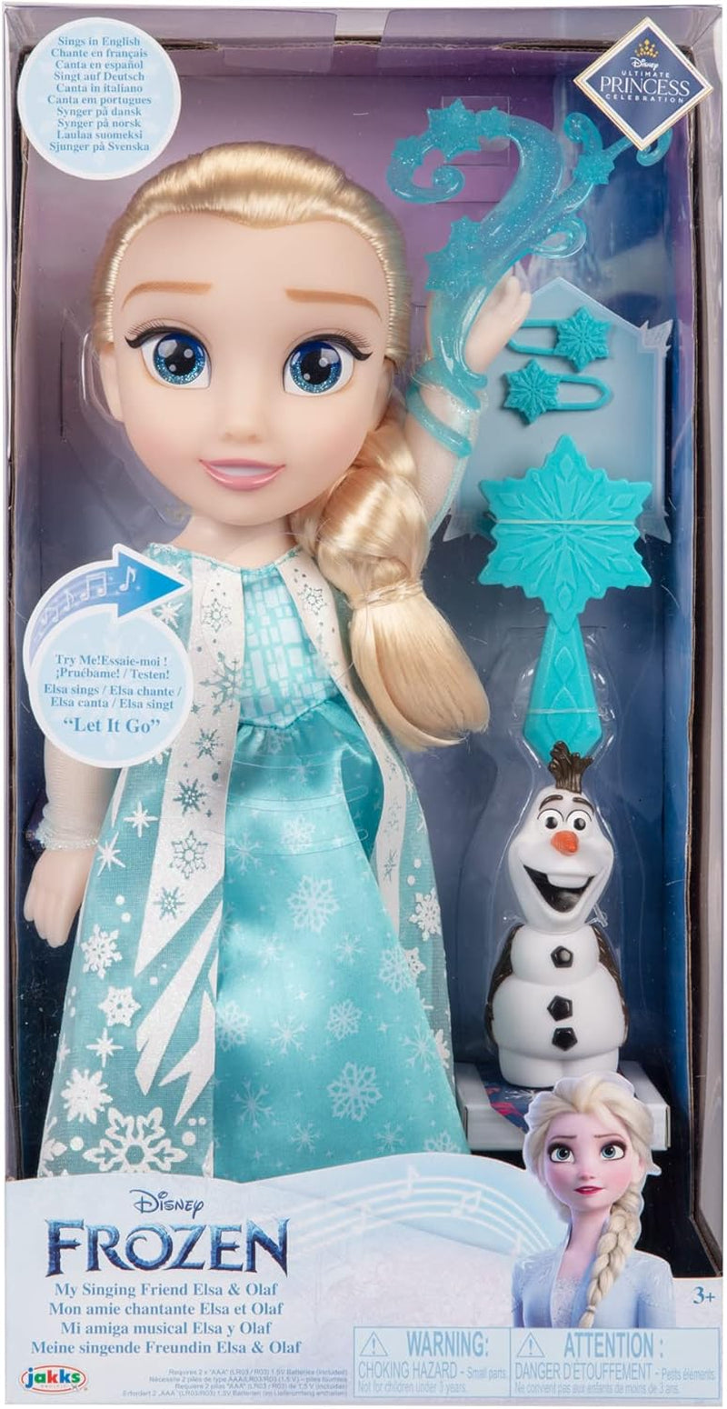 Disney Die Eiskönigin - Frozen - Poupée ELSA chantante 35 cm, chantant "Let It Go", avec accessoires pour plus de plaisir, parfaite pour les filles à partir de 3 ans, 225306, Türkis