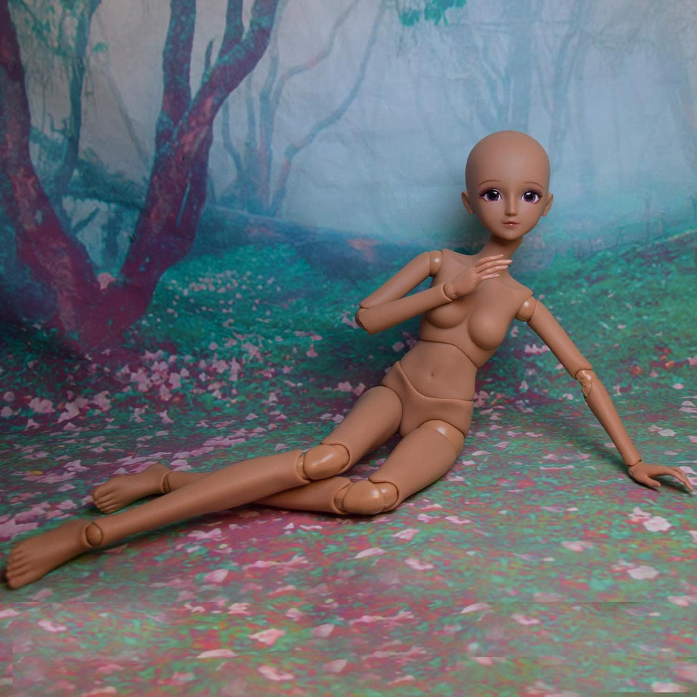 1/3 BJD poupée noir peau brune corps de poupée 60 cm 24 pouces rotule SD poupées articulations mobiles PVC bricolage (Alexia)