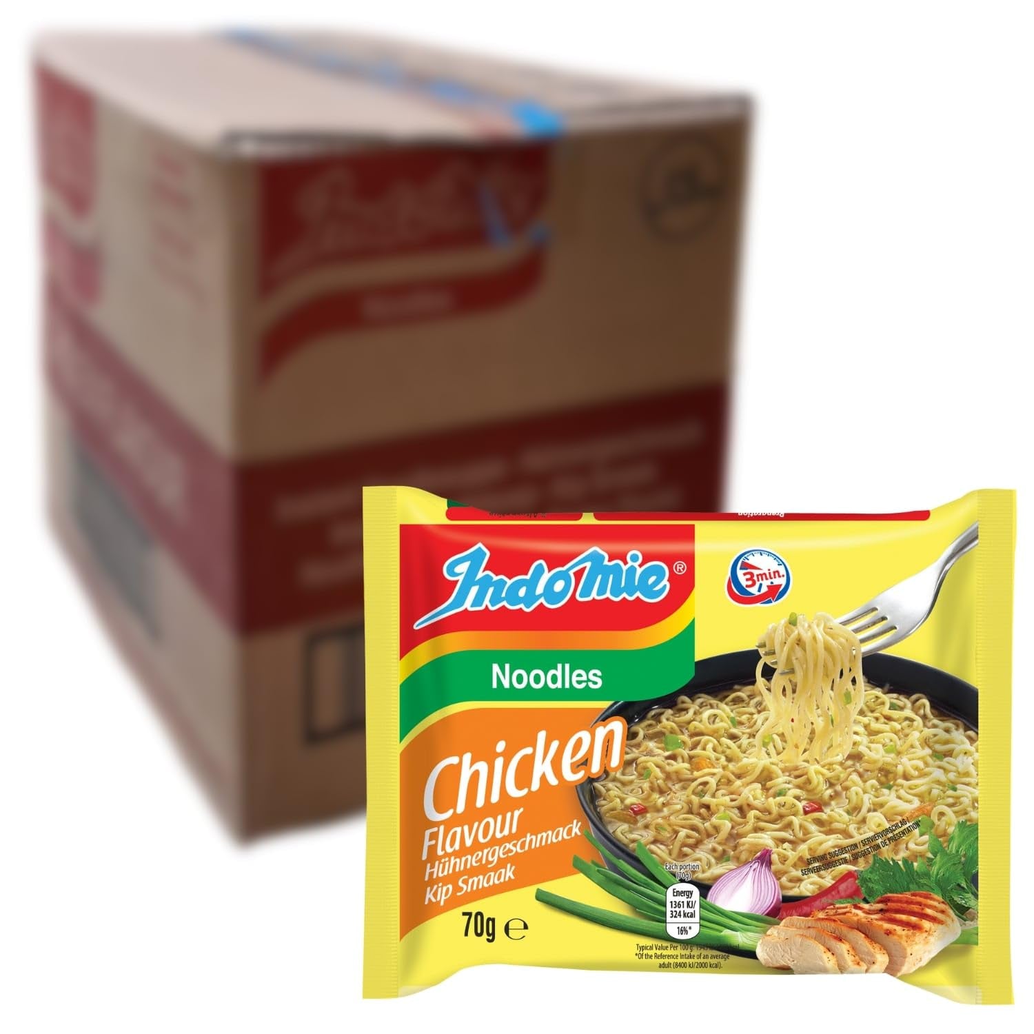 INDOMIE - Nouilles instantanées Mi Goreng - Multipack (40 x 80g)