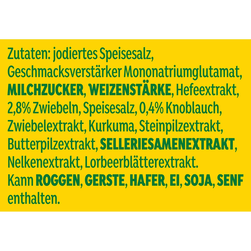 Knorr Würzmischung Universal Aromat für schnelle Gerichte zum Assaisonnement et assaisonnement de viande, légumes, sauces et plus encore 100 g
