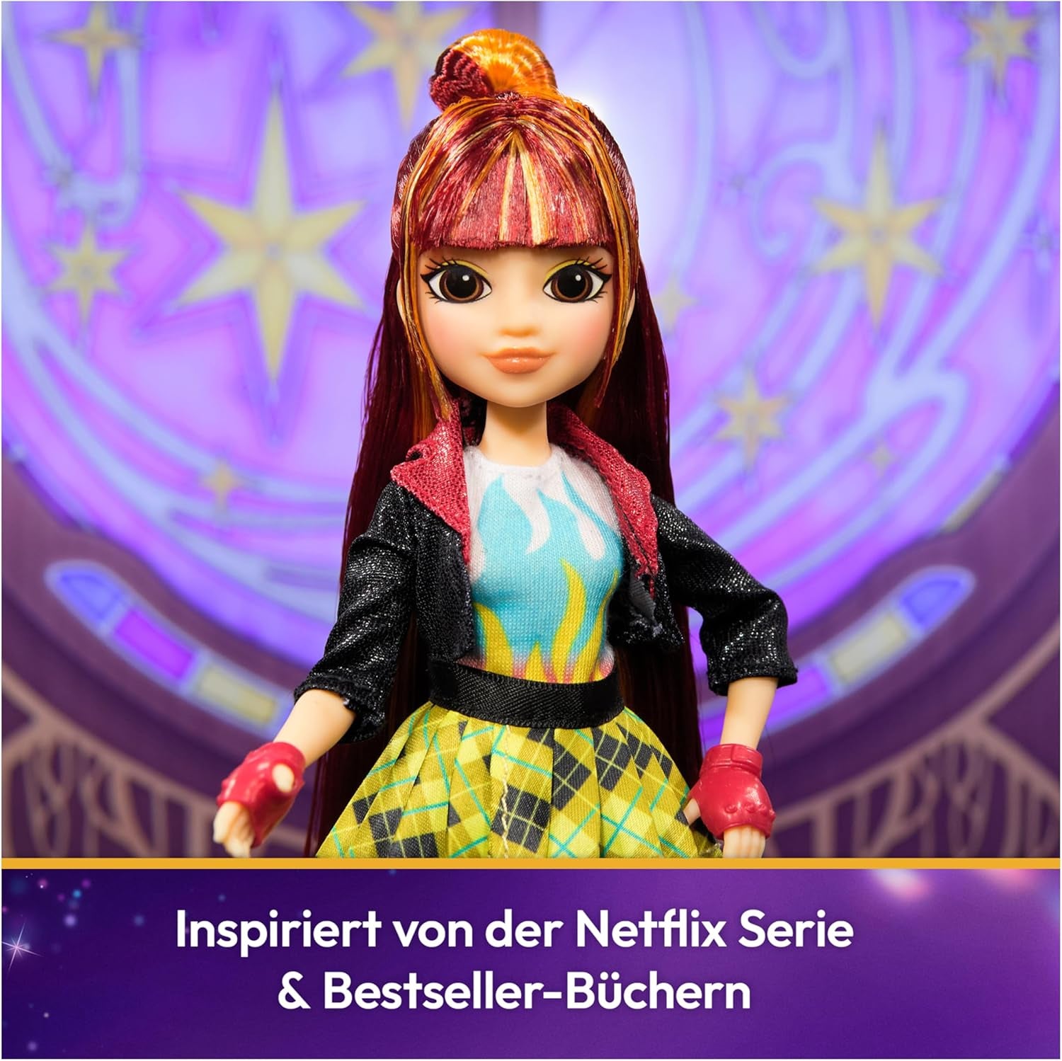 Unicorn Academy Valentina Doll - la poupée originale de la populaire série Netflix, de 24 cm de haut, avec cheveux naturels, vêtements et accessoires amovibles, pour les enfants à partir de 4 ans