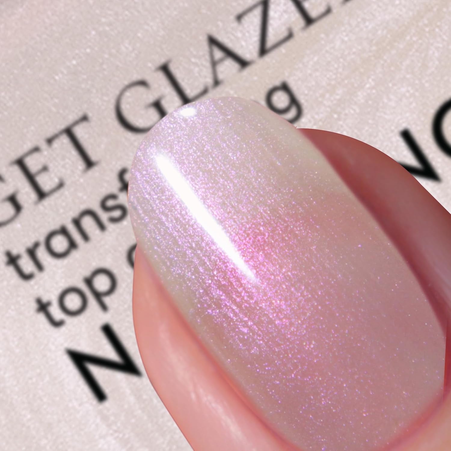 Nails Inc Better On Top, Get Glazed, Brillant, Vernis à ongles, Ne se dédouble pas, Longue durée, Séchage rapide, Séchage à l'air libre, Manucure et pédicure professionnelles, Ongles des doigts et des orteils, Vernis à ongles végétalien, 14 ml