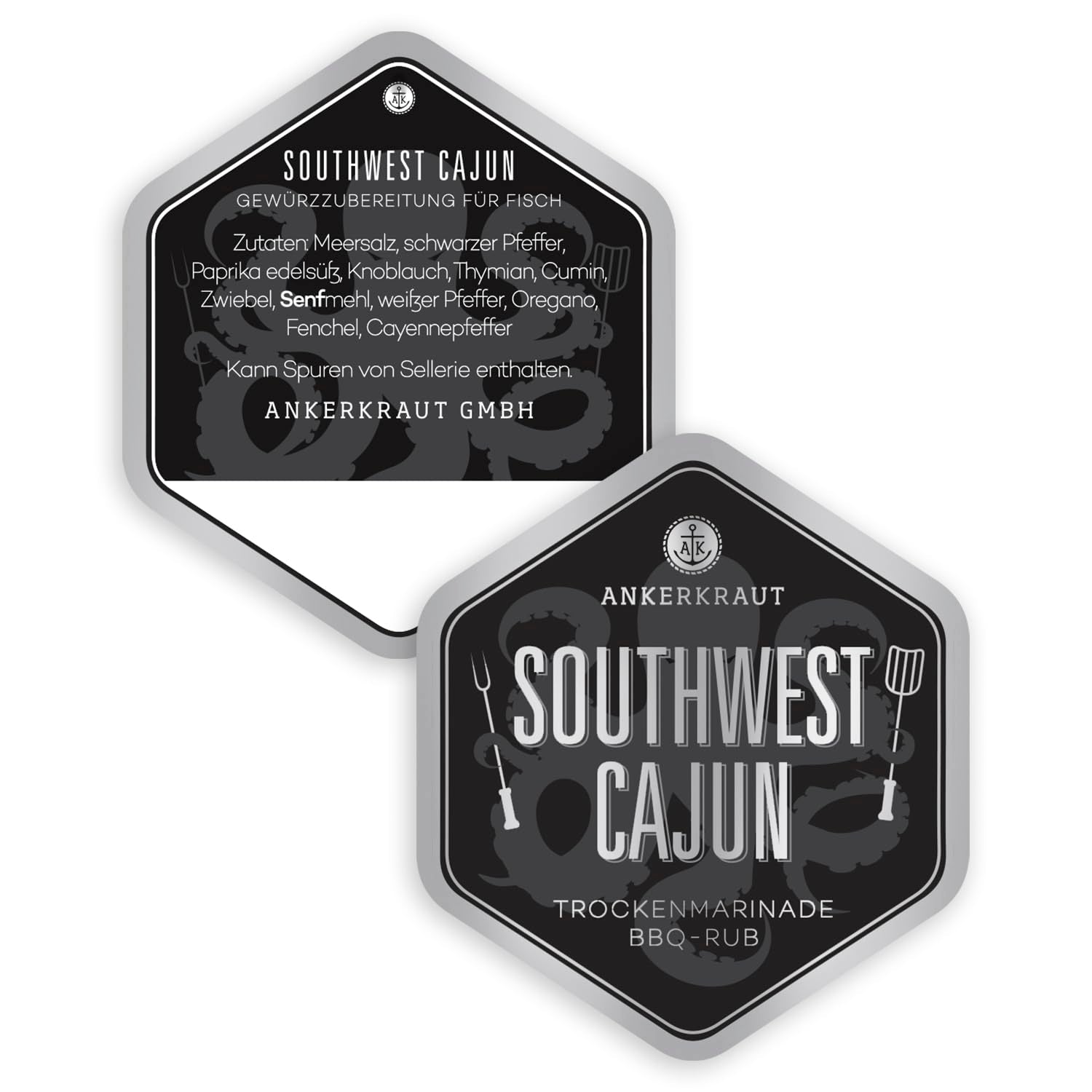 Ankerkraut Southwest Cajun, BBQ Rub Gewürzmischung zum Zubereiten von Gumbos et Jambalaya Gerichten, 170g en Streuer