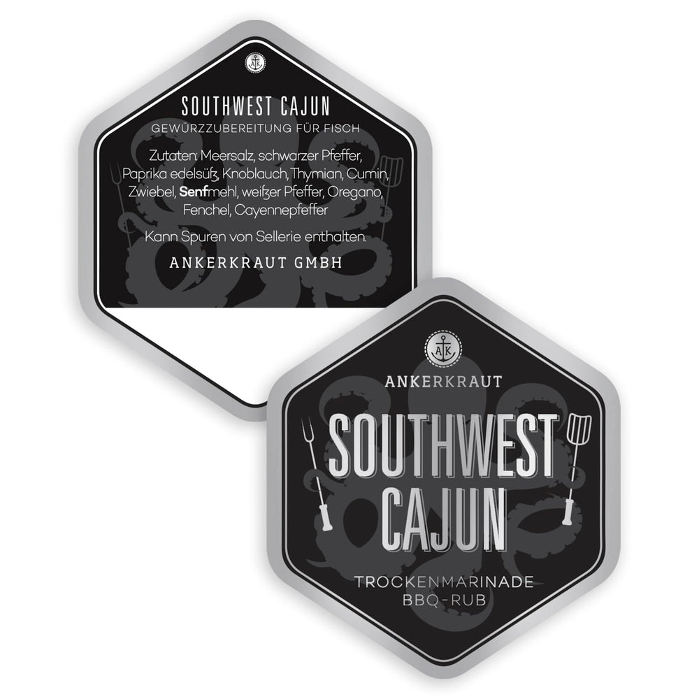 Ankerkraut Southwest Cajun, BBQ Rub Gewürzmischung zum Zubereiten von Gumbos et Jambalaya Gerichten, 170g en Streuer