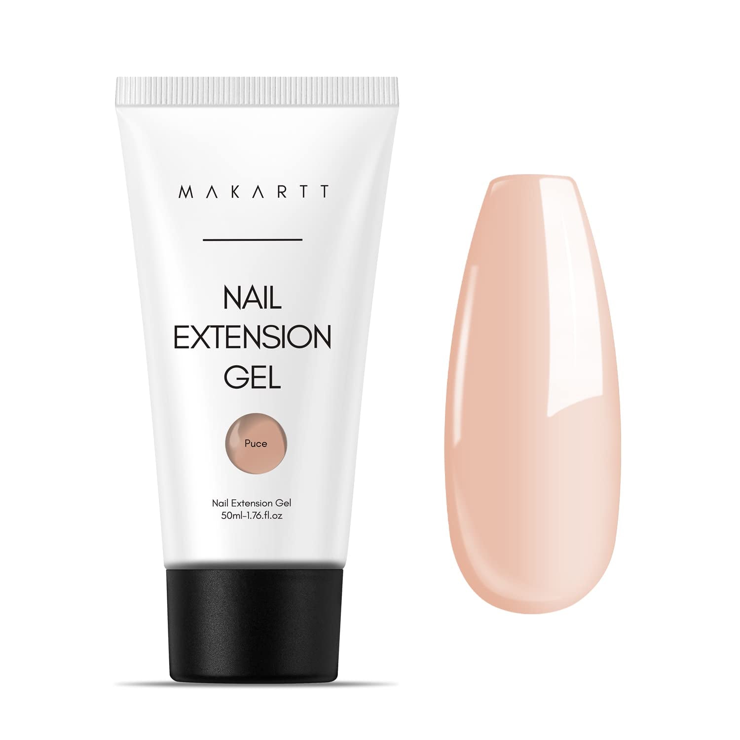 Makartt Poly Nail Extension Gel - 50 ML Extension Builder Acrylic Poly Nägel Aufbaugel Extender Gel Für Gelnägel Für Nagelverlängerung, Nagelstärkung, Nail Art Dekoration(Transparent)