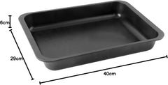 Zenker Ofenbackform (40 X 6 X 29 Cm) SPECIAL COOKING, Rechteckige Ofenform Mit Antihaftbebeschichtung, Backform Mit Extra Hohem Rand (Farbe: Schwarz), Menge: 1 Stück Moules et plaques pour la pâtisserie Naty Shop