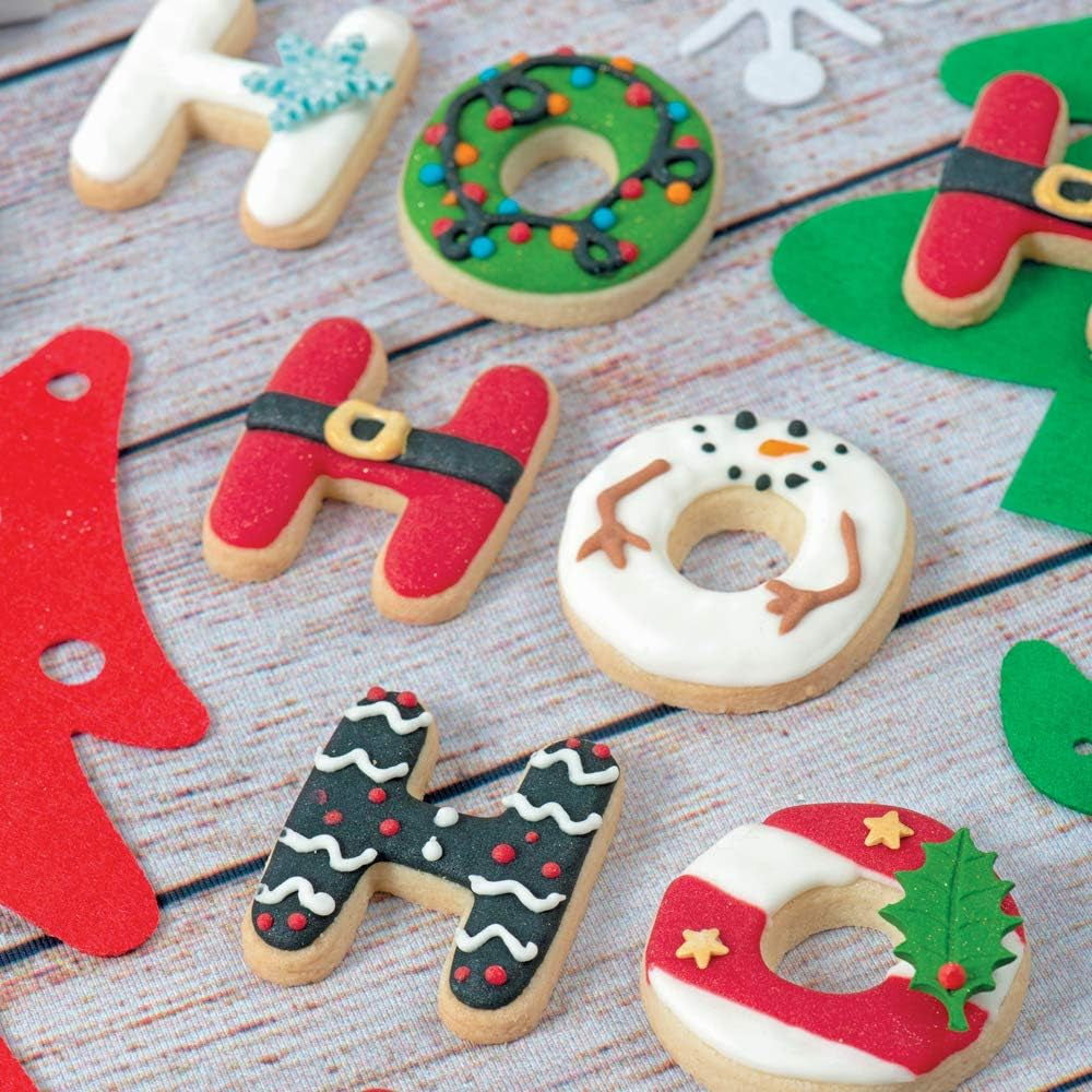 , 0255081 Emporte-pièces grandes lettres 5,2 x H 2,2, Le set idéal pour réaliser des décorations en fondant ou en caoutchouc, Fabriqué en Italie, Paquet de 27, Rose