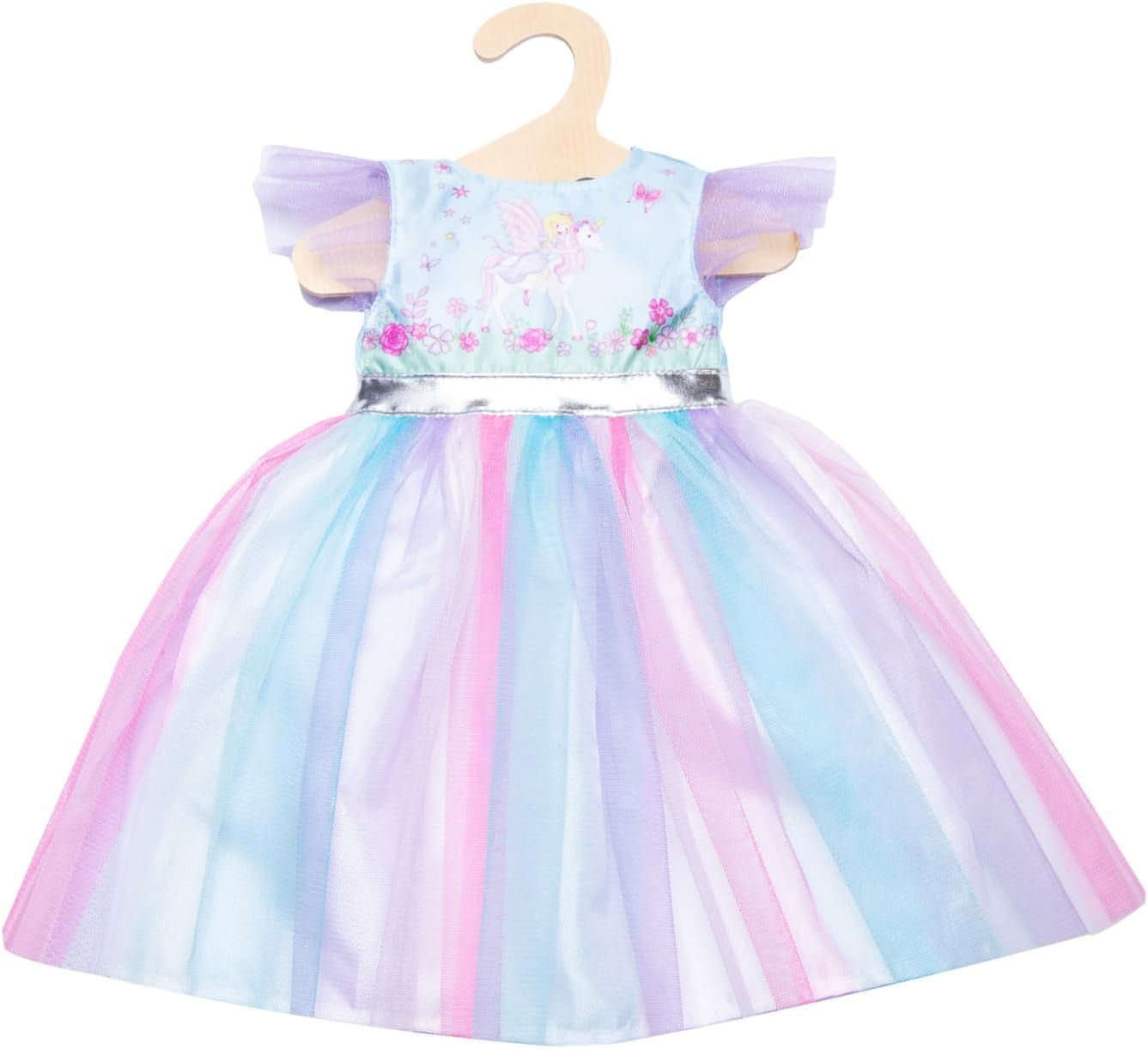 Heless 1130 - Robe pour chiots au design féerique et corne, avec couronne argentée, taille 28 - 35 cm