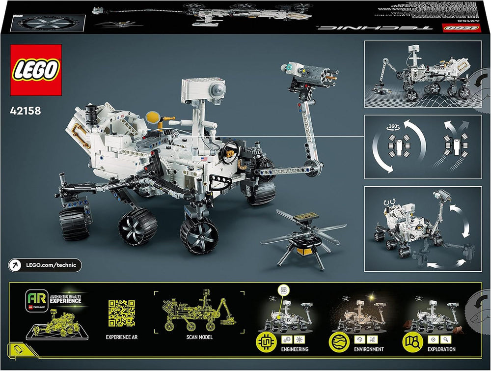 LEGO Space Toy Set 42158 Technic NASA Mars Rover Perserverance avec application AR, jouet de construction scientifique pour filles et garçons Plus de 10 ensembles de construction Besuche den LEGO-Store