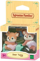 Sylvanian Families 5800 Jumeaux cerfs, ensemble de figurines d'animaux, figurines d'animaux de la forêt, jouet pour 3 ans et plus