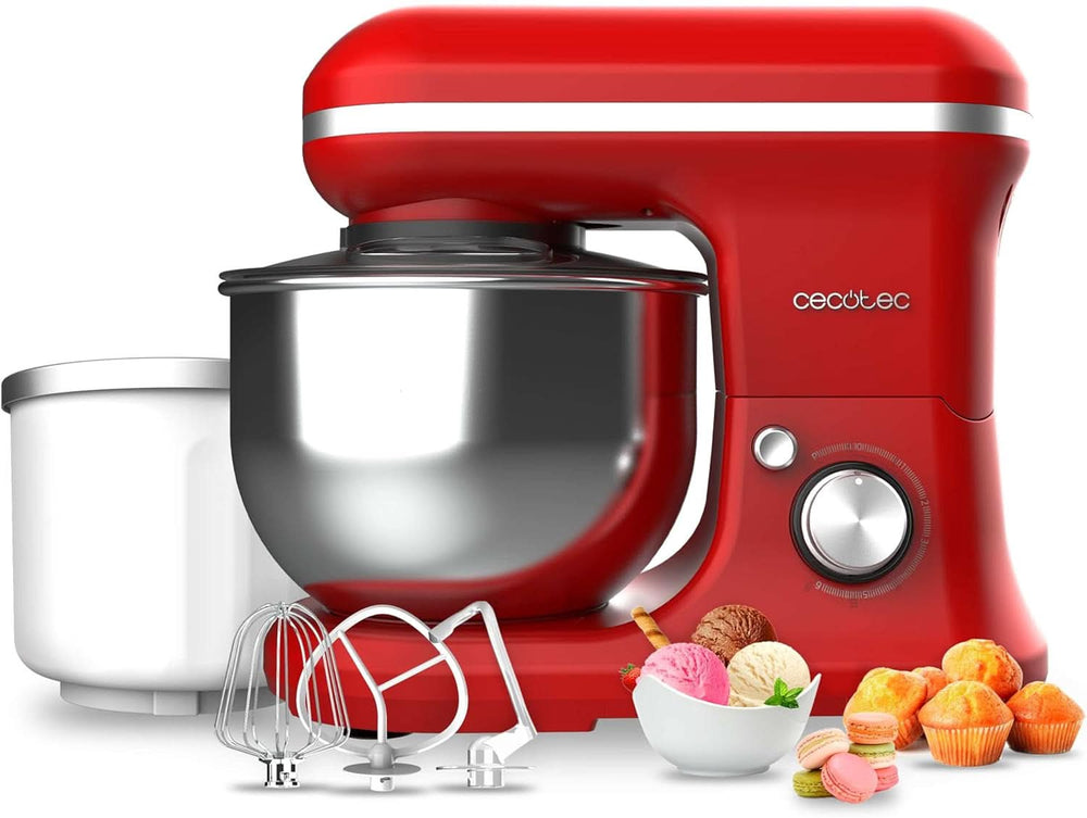 Robot culinaire Cecotec Cecomixer Compact, 1000 W Naty Shop Red 5 fonctions + glace