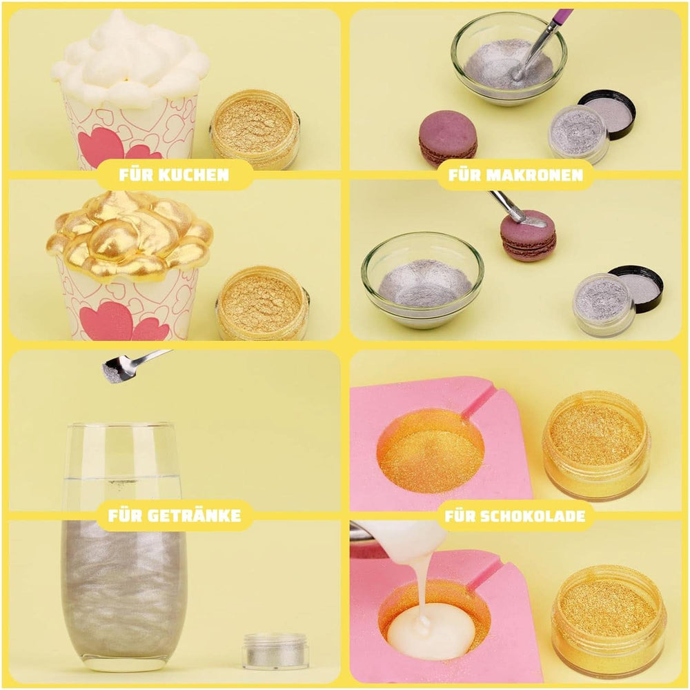 Paillettes comestibles, poudre, 5 grammes Glitter Naty Shop