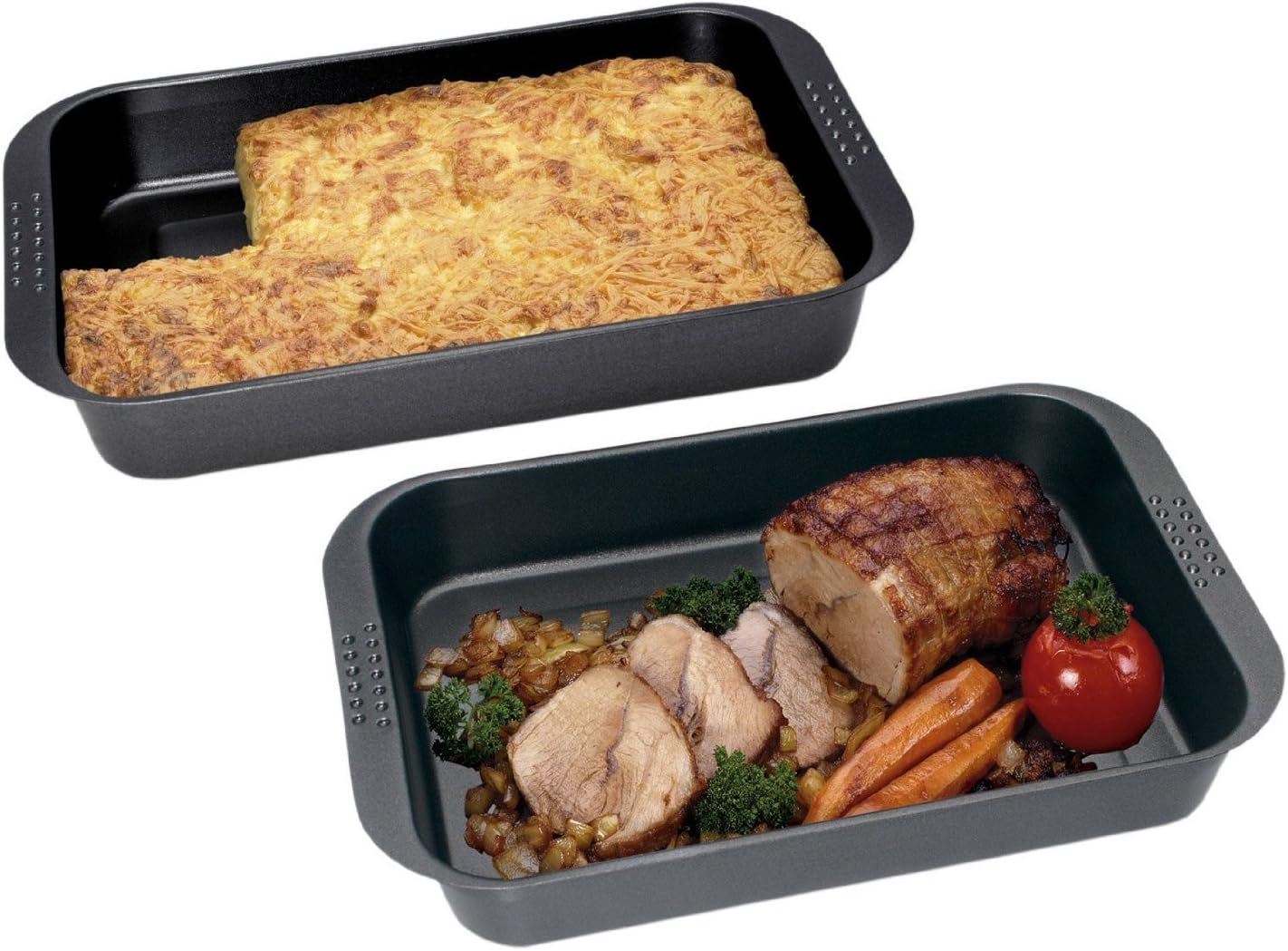 Chg Backform, ILAG Special 2-Schicht Antihaftbeschichtung, Sonstige, Jewells Ca. 28,5 X 23 X 4 Cm, 9878-41, Bijoux Ca. 28,5 X 23,0 X 4,0 Cm Moules et plaques pour la cuisson Naty Shop Ofen-Set Extra Hoch