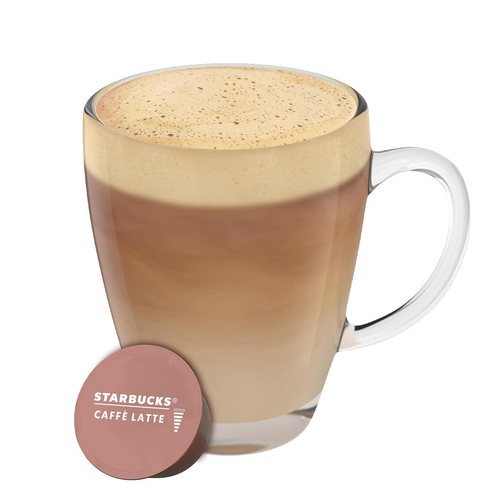 STARBUCKS Caffè Latte par Nescafé Dolce Gusto Kaffeekapseln 6 x 12 (72 Kapseln)