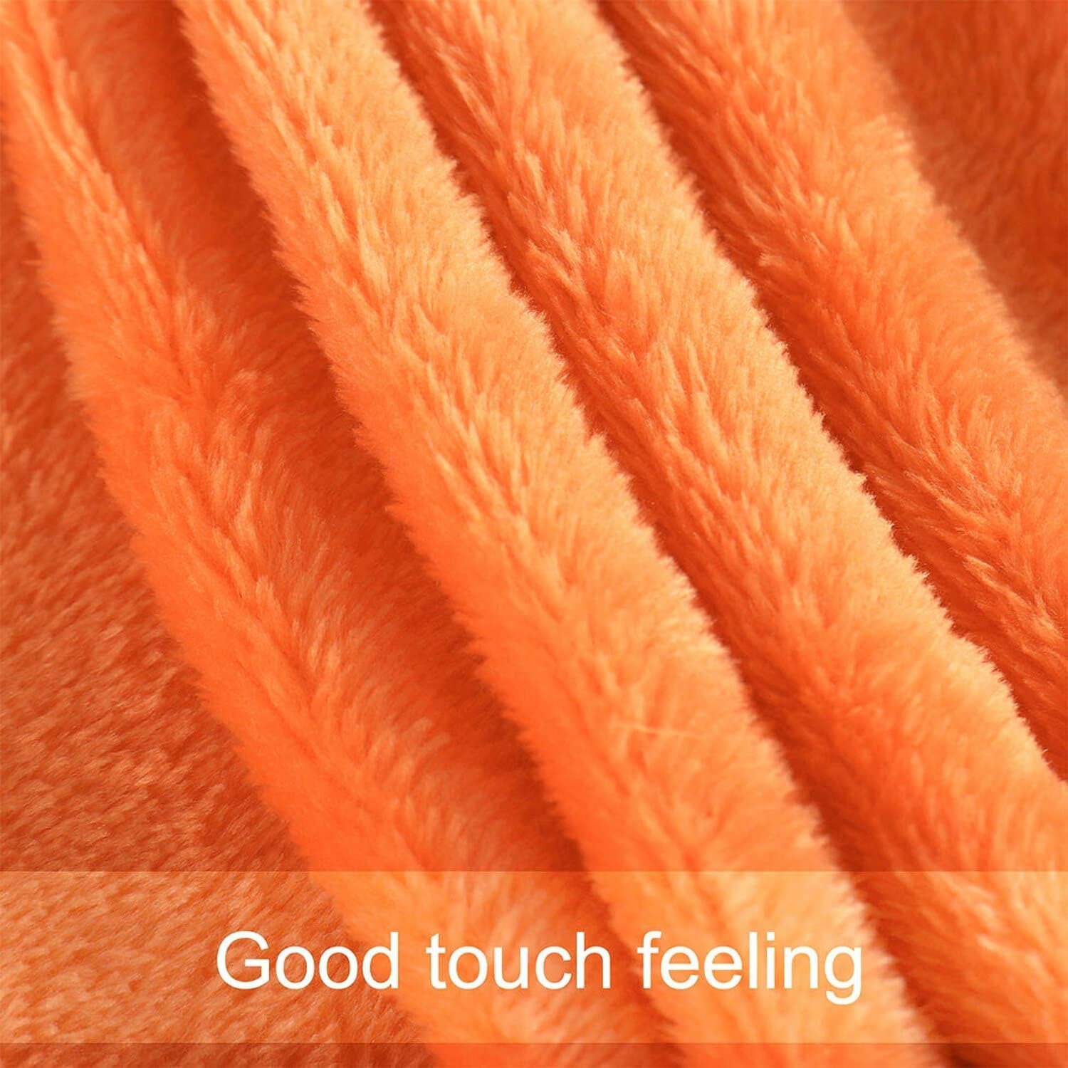 Sourcing Map Couverture douillette couvre-lit couverture polaire douce et chaude comme couverture de canapé couverture de canapé salon et couverture câline couverture en laine douce en peluche Orange 150X200Cm Lits et couvertures Besuche den uxcell-Store