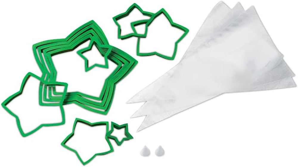 Wilton 2104-5919 Ensemble de coupe-arbre en pain d'épices, plastique, vert