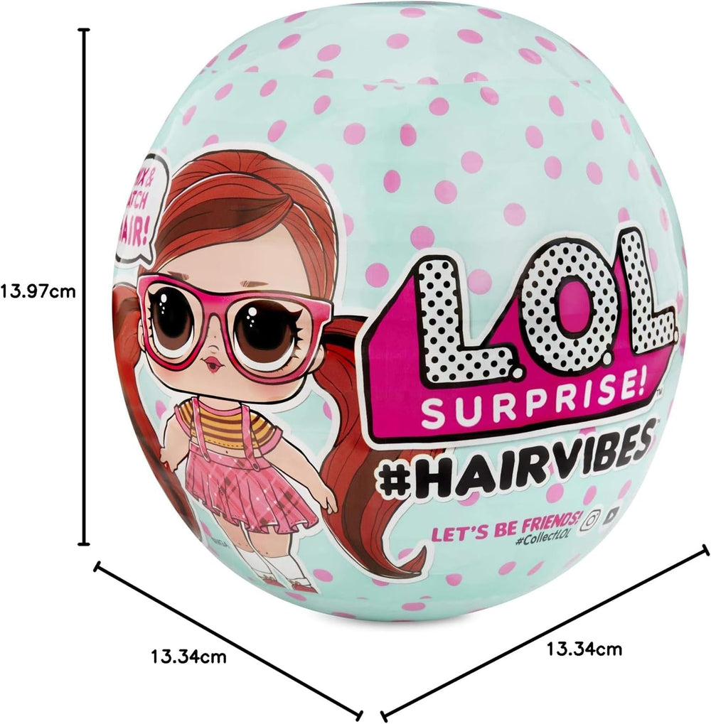 Poupées à collectionner LOL Surprise pour filles - Avec 15 surprises et coiffures différentes - #Hairvibes Dolls