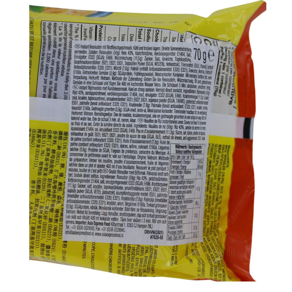 - OU Instant Glasnudeln Rindfleisch Kugel - (1 X 70 GR)