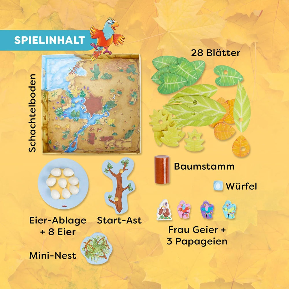 HABA Malheur à moi, Dame Aigle ! – Jeu d'adresse en bois passionnant pour la construction de nids pour les enfants de 3 ans et plus – 2011720001