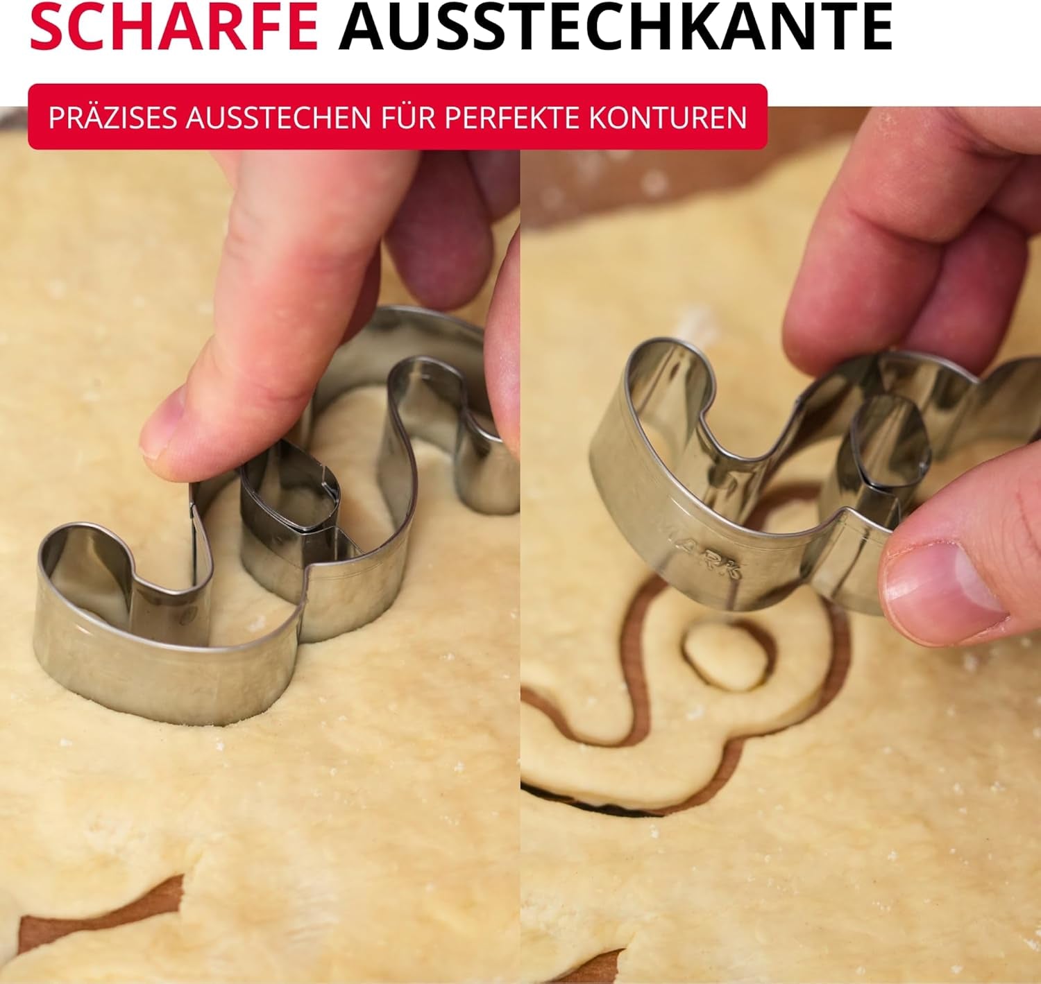 Westmark Emporte-pièce en forme de paragraphe – Emporte-pièces en acier inoxydable pour avocats et professionnels du droit – Forme précise pour pâte, fromage, légumes et décorations de fête, 8 cm