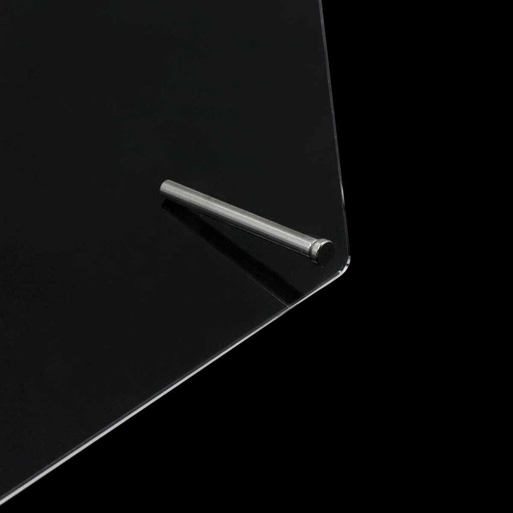 Panou din sticlă acrilică pentru prezentarea unghiilor cu benzi de afișare și nano-adeziv, expoziție de vârfuri de unghii, card transparent de culori pentru nail art, afișaj nail art, afișaj pentru exerciții de unghii (transparent)