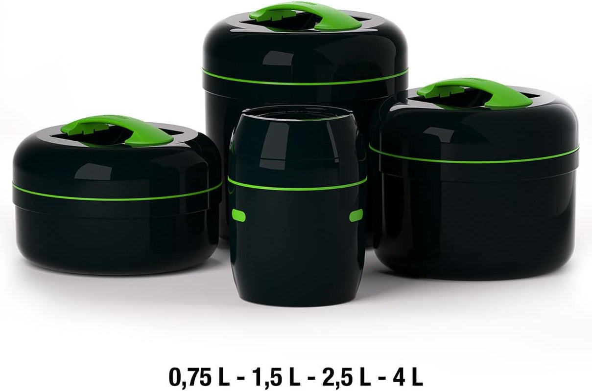 VALHERMFOOD25-03 Lunchbox Pro Term 2,5 l Colorée - Gris/Vert Boîtes de conservation Naty Shop