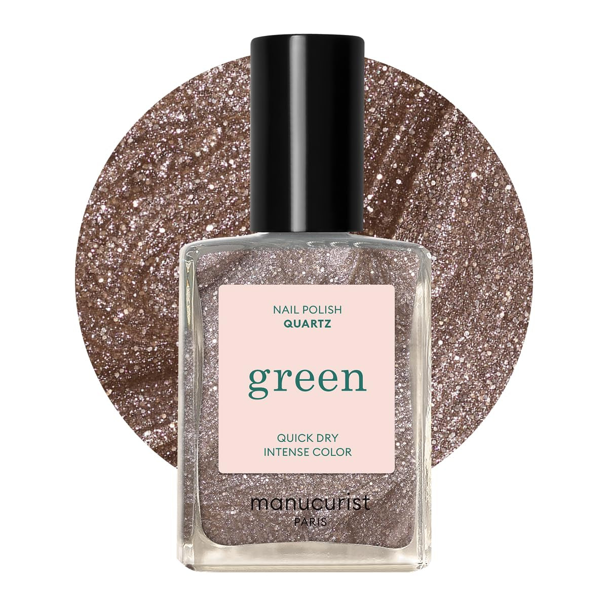 Manucurist Green - Vernis à ongles Rosy Beige Shell Beige - Vernis à ongles à séchage rapide - Ongles DIY - Vegan 12-Free - À base de plantes - Vernis à ongles - Fabriqué en France